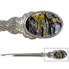 Grey Yellow Stone  Letter Openers