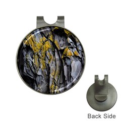 Grey Yellow Stone  Hat Clips With Golf Markers by Nexatart