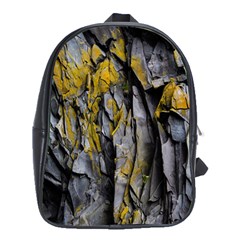 Grey Yellow Stone  School Bags (xl) 