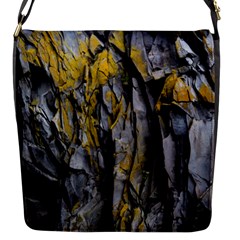 Grey Yellow Stone  Flap Messenger Bag (s) by Nexatart