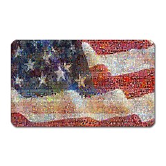 Grunge United State Of Art Flag Magnet (rectangular) by Nexatart