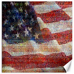 Grunge United State Of Art Flag Canvas 16  X 16   by Nexatart