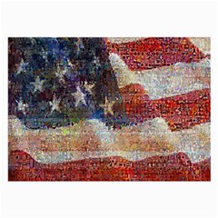 Grunge United State Of Art Flag Large Glasses Cloth by Nexatart