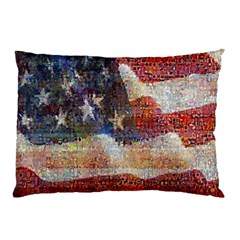 Grunge United State Of Art Flag Pillow Case by Nexatart