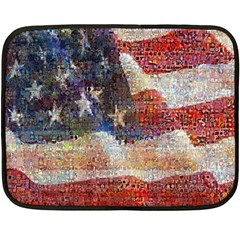 Grunge United State Of Art Flag Double Sided Fleece Blanket (mini)  by Nexatart