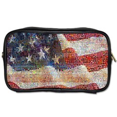 Grunge United State Of Art Flag Toiletries Bags by Nexatart