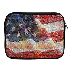 Grunge United State Of Art Flag Apple Ipad 2/3/4 Zipper Cases