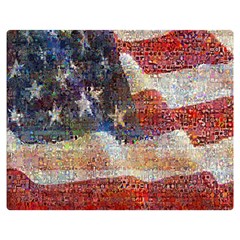 Grunge United State Of Art Flag Double Sided Flano Blanket (medium)  by Nexatart