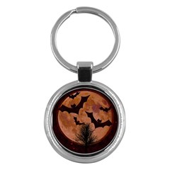 Halloween Card Scrapbook Page Key Chains (round)  by Nexatart