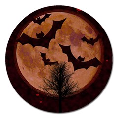 Halloween Card Scrapbook Page Magnet 5  (round) by Nexatart