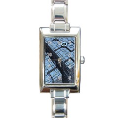 Grid Maths Geometry Design Pattern Rectangle Italian Charm Watch