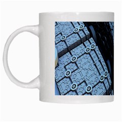 Grid Maths Geometry Design Pattern White Mugs