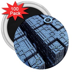 Grid Maths Geometry Design Pattern 3  Magnets (100 pack)