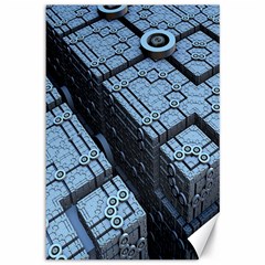 Grid Maths Geometry Design Pattern Canvas 12  x 18  