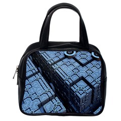 Grid Maths Geometry Design Pattern Classic Handbags (One Side)