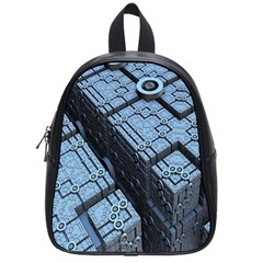 Grid Maths Geometry Design Pattern School Bags (Small) 