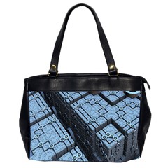 Grid Maths Geometry Design Pattern Office Handbags (2 Sides) 