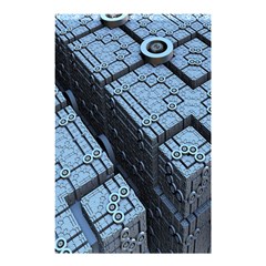 Grid Maths Geometry Design Pattern Shower Curtain 48  x 72  (Small) 