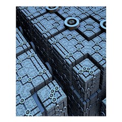 Grid Maths Geometry Design Pattern Shower Curtain 60  x 72  (Medium) 