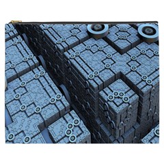 Grid Maths Geometry Design Pattern Cosmetic Bag (XXXL) 