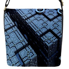 Grid Maths Geometry Design Pattern Flap Messenger Bag (S)