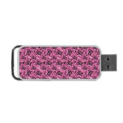 Floral Pink Collage Pattern Portable Usb Flash (one Side) by dflcprints