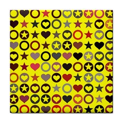 Heart Circle Star Tile Coasters