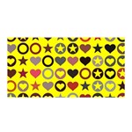 Heart Circle Star Satin Wrap Front