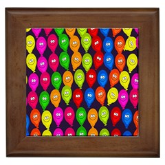 Happy Balloons Framed Tiles by Nexatart