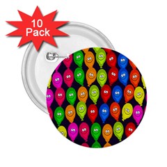 Happy Balloons 2 25  Buttons (10 Pack)  by Nexatart