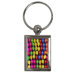 Happy Balloons Key Chains (rectangle)  by Nexatart