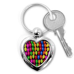 Happy Balloons Key Chains (heart)  by Nexatart