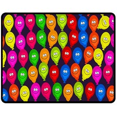 Happy Balloons Fleece Blanket (medium)  by Nexatart