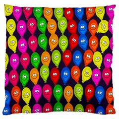 Happy Balloons Large Flano Cushion Case (two Sides) by Nexatart