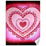 Heart Background Lace Canvas 12  x 16   11.86 x15.41  Canvas - 1