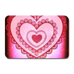 Heart Background Lace Plate Mats by Nexatart