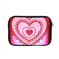 Heart Background Lace Apple Macbook Pro 15  Zipper Case by Nexatart