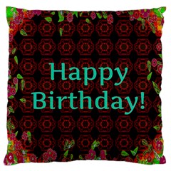 Happy Birthday! Large Cushion Case (two Sides) by Nexatart