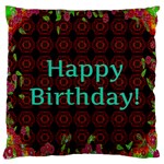 Happy Birthday! Large Cushion Case (Two Sides) Front