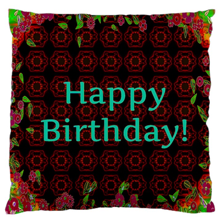 Happy Birthday! Large Cushion Case (Two Sides)