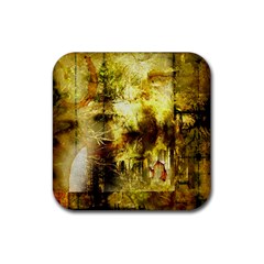 Grunge Texture Retro Design Rubber Coaster (square)  by Nexatart