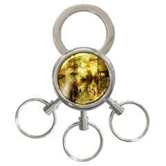 Grunge Texture Retro Design 3-ring Key Chains by Nexatart