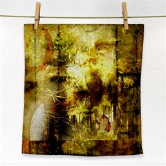 Grunge Texture Retro Design Face Towel