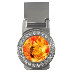 Honey Bee Takes Nectar Money Clips (cz)  by Nexatart