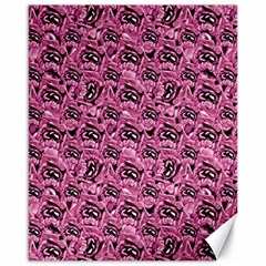 Floral Pink Collage Pattern Canvas 16  X 20   by dflcprintsclothing