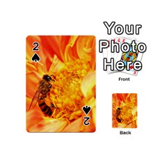 Honey Bee Takes Nectar Playing Cards 54 (mini)  by Nexatart