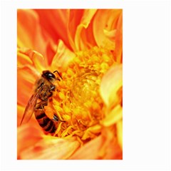 Honey Bee Takes Nectar Large Garden Flag (two Sides) by Nexatart