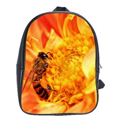 Honey Bee Takes Nectar School Bags (xl)  by Nexatart