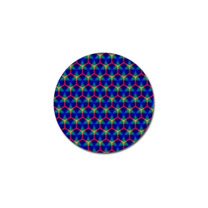 Honeycomb Fractal Art Golf Ball Marker