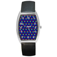 Honeycomb Fractal Art Barrel Style Metal Watch